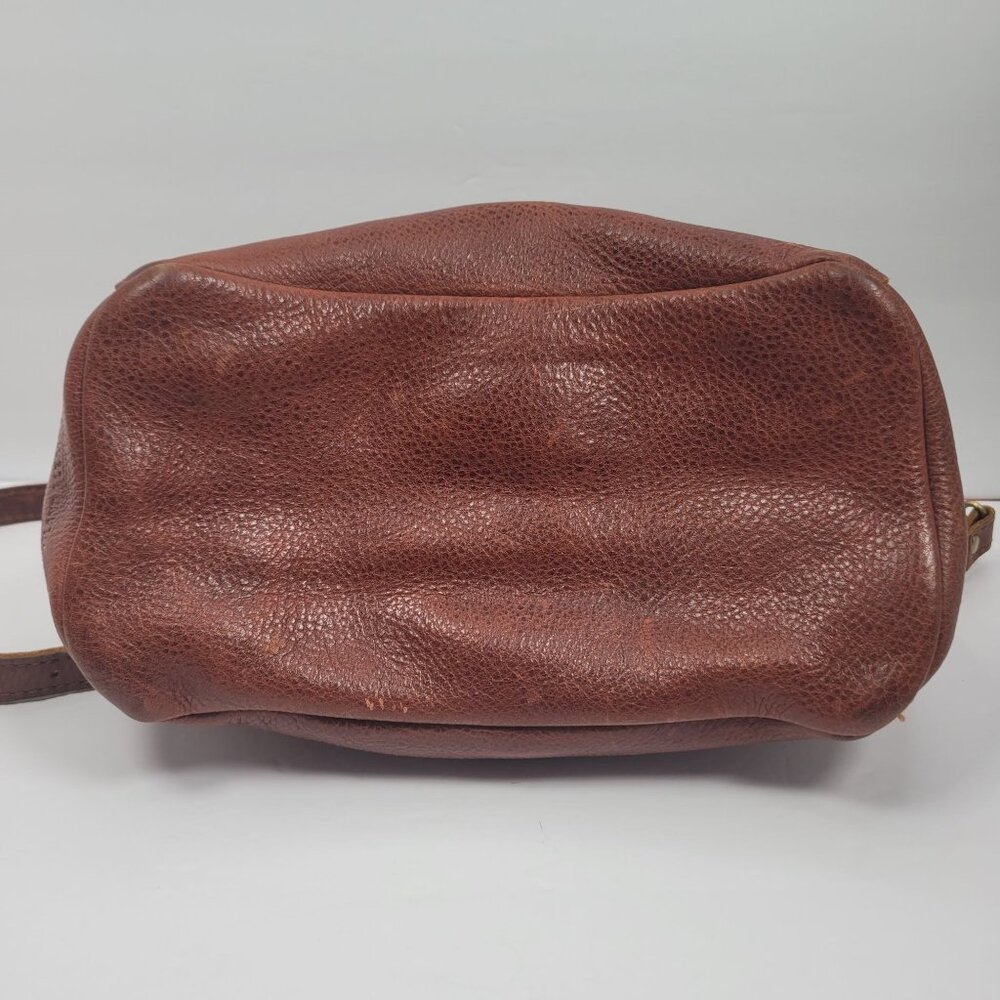 Portland Leather Co Women's Brown Leather Crossbody Bag - Picture 10 of 12